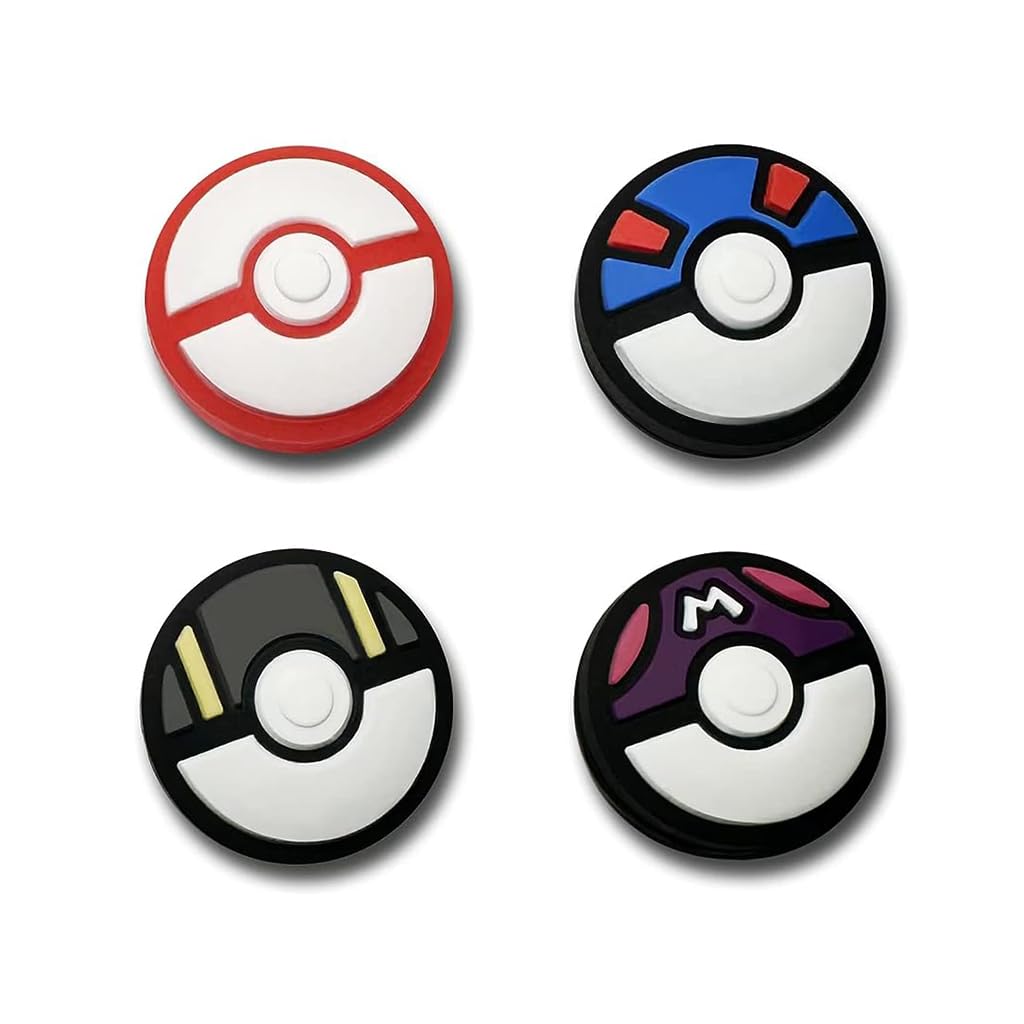 ZORBES 4pcs Silicone Joycon Thumb Grip Caps Creative Ball Design Joy-Con Thumb Grip Cap Silicone Joy-Con Thumb Grip Cap, Suitable Controllers of Switch/OLED/Switch Lite ZORBES 4pcs Silicone Joycon Thumb Grip Caps Creative Ball Design Joy-Con Thumb Grip Cap Silicone Joy-Con Thumb Grip Cap, Suitable Controllers of Switch/OLED/Switch Lite